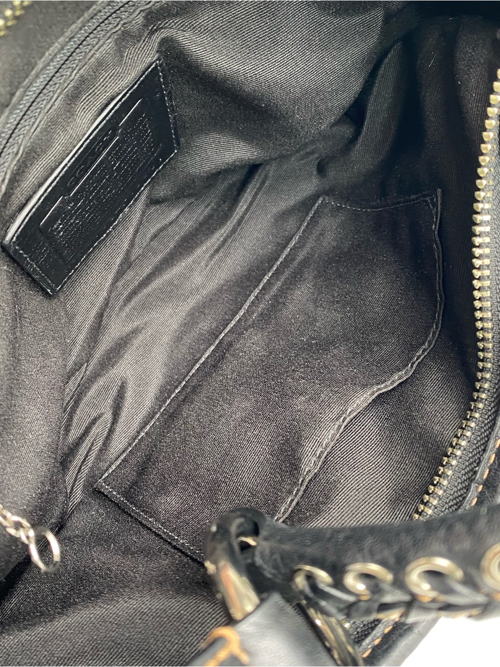 Coach Rare Studded Black Demi Soho Bag Shoulder Hobo Y2K - Picture 16 of 16